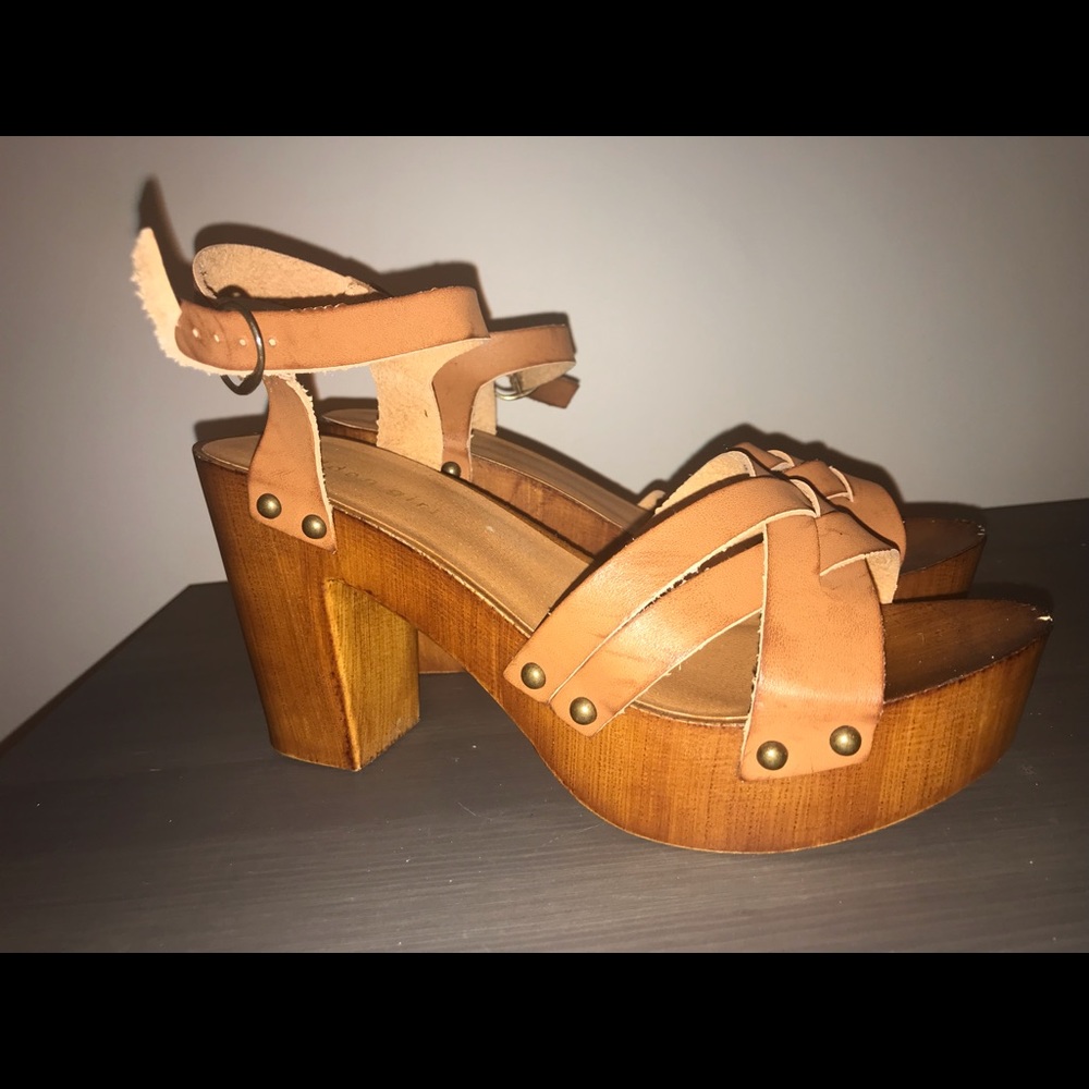MADDEN Girl Brown G-Nora Ankle Strap Platforms